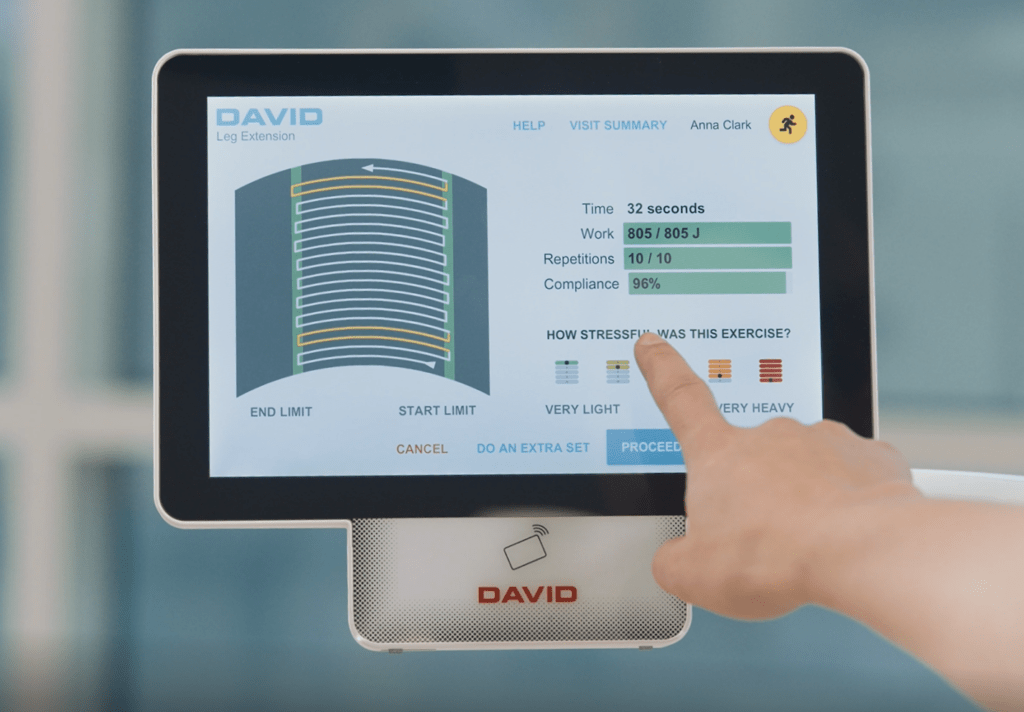 Therapiesoftware, Trainingsprogramme, Fitness, Krafttraining, Eve Software, Knie, Hüfte, Schulter, Wirbelsäule, Feedbackanzeige, Datenerfassung